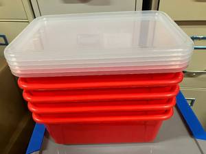 File Tote and Small Cubby Bins