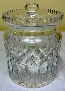 lot 52 image: Vintage Waterford Crystal Lismore Candy Jar 7 H x 5 W