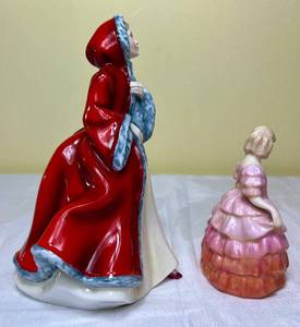lot 59 image: Royal Doulton Rose HN1368 and Rachel HN 2936 Figurines
