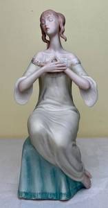 lot 205 image: Vintage Laslo Ispanky Porcelain The Secret Girl Figurine