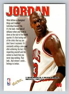 lot 21D image: Michael Jordan 1998 Skybox Z Force Zuperman #190 Basketball Card