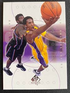 lot 12A image: Kobe Bryant Sample SP 2001 Upper Deck SP Authentic #1 Basketball Card