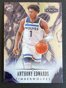 lot 22A image: Anthony Edwards RC 2020-21 Chronicles Honors #588 Rookie Minnesota Timberwolves Basketball Card