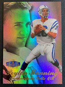 lot 30A image: Peyton Manning RC 1998 Flair Showcase  #233 Rookie Football Card