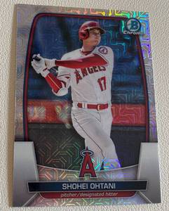 lot 41A image: Shohei Ohtani Mojo 2023 Bowamn Chrome #51 Baseball Card