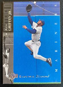 lot 53A image: Ken Griffey Jr. Electric Diamond SP 1994 Upper Deck #224 Baseball Card