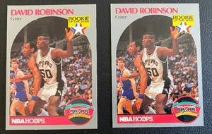 lot 81A image: David Robinson 2 RC Lot - Rookie Basketball Cards