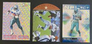 lot 88A image: Emmitt Smith 3 Card Insert Lot Football