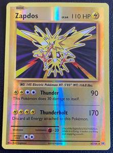 lot 96A image: Zapdos Holo Pokemon 42108 Card