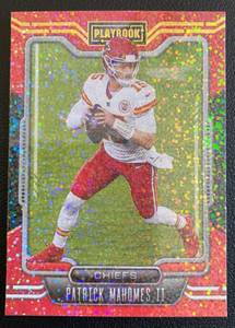 lot 11B image: Patrick Mahomes II Sparkle SSP 2021 Playbook #48 Football Card