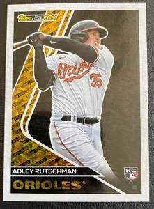 lot 15B image: Adley Rutschman RC 2023 Topps Black Gold #BG-1 Rookie Baseball Card
