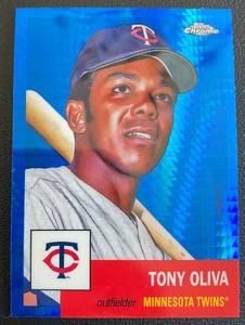 lot 16B image: Tony Oliva 2022 Blue Topps Chrome #241 Minnesota Twins Baseball Card