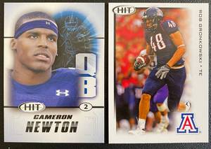 lot 20C image: Rob Gronkowski and Cam Newton RC Lot Rookie Football Cards