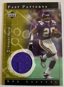 lot 15D image: Robert Smith Relic2001 Upper Deck Past Patters #PP-RSm Minnesota Vikings Football Card