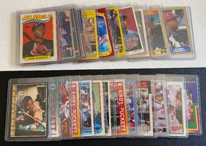 lot 10E image: Kirby Puckett 27 Card Minnesota Twins Baseball Lot - Includes 2nd Year 1986 Topps