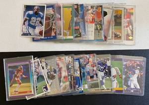 lot 12E image: NFL Star 29 Card Lot - Jerry Rice, Joe Montana, John Elway, Cris Carter, Emmitt Smith - Includes 2 Rice 2nd Year 1987 Topps