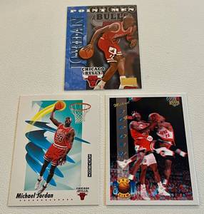 lot 40F image: Michael Jordan 3 Card Basketball Lot