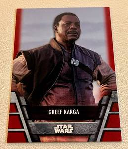 lot 3G image: 11 Star Wars Holocron Series Greef Karga #BH017 Card