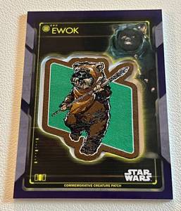 lot 5G image: 510 Ewok Patch Star Wars Holocron Series #P-TKE Card