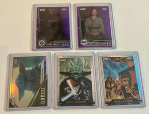lot 10G image: 5 Card Topps Star Wars Lot