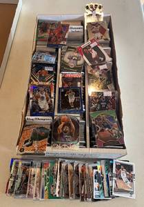 lot 3 image: Basketball Stars Large Box of Thousands Sorted By Player - Kyrie Irving, Klay Thompson, Kareem Abdul-Jabbar, Paul George, Russell Westbrook, Kemba Walker, Andrew Wiggins and More