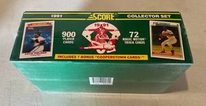 lot 102B image: 1991 Score Baseball Complete Factory Card Set