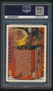 lot 3B image: Kobe Bryant RC PSA 8 NM-MT 1996 Topps #138 Rookie Basketball Card