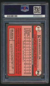 lot 4E image: Ken Griffey Jr RC PSA 9 Mint 1989 Topps Traded #41T Rookie Baseball Card