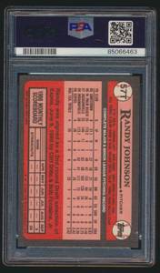 lot 7H image: Randy Johnson RC PSA 8 NM-MT 1989 Topps Traded #57T Rookie Baseball Card