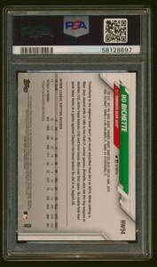 lot 23 image: Bo Bichette RC PSA 10 Gem Mint 2020 Topps Holiday #HW94 Rookie Baseball Card