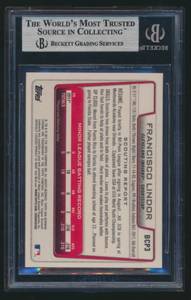 lot 33 image: Francisco Liriano RC Beckett Graded 8.5 2012 Bowman Chrome Prospects #BCP3 Rookie Baseball Card