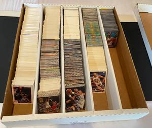 lot 9I image: HUGE Lot of NBA Basketball Cards - Early 90s including Tons of Topps Finest with Stars