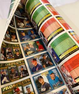 lot 63B image: Uncut Sheet of 1997 Topps Baseball Cards