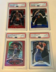 lot 47B image: PSA 10 4 Card Basketball RC Lot - Matisse Thybulle 2019 Chronicles Red #270, Eric Paschall Prizm #279, Bruno Fernando Red Wave Prizm #277, Kyle Guy RWB Prizm #287