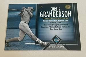 lot 35D image: 11 Curtis Granderson Honus Bonus Partners Fantasy Baseball Card