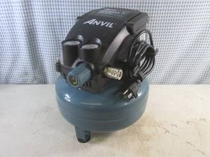 lot 9 image: (A-3) Anvil 2 Gallon 100 PSI Air Compressor - Powers On  Ran  Built Pressure