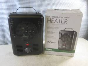 lot 18 image: (CSB) Fan-Forced Electric Utility Heater - Powers On  Fan Blows  Started Heating