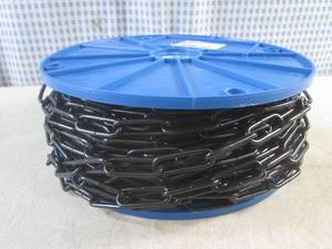 lot 29 image: (EC1) 100 Feet #4 Straight Link Chain  Black