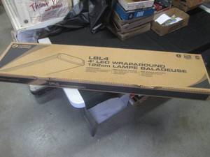 lot 53 image: (BS) Lithonia Lighting LBL4 4 Ft LED Wraparound Light Fixture - New