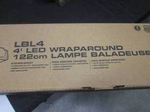lot 54 image: (BS) Lithonia Lighting LBL4 4 Ft LED Wraparound Light Fixture - New