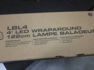lot 57 image: (BS) Lithonia Lighting LBL4 4 Ft LED Wraparound Light Fixture - New
