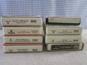 lot 135 image: (EC1) 7 Elvis 8-Tracks and 1 Blank
