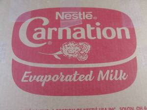 lot 166 image: (B-2) Case of 24 Cans Nestle Carnation Evaporated Milk Past Date