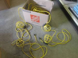 lot 174 image: (EW3) 100 ft 10-Light Temporary Jobsite Work Light String