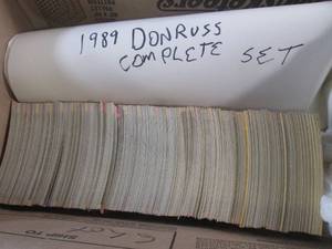 lot 195 image: (CS) 1989 Dunruss Baseball Cards Complete Set