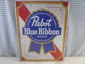 lot 200 image: (EC1) Pabst Blue Ribbon Beer Tin Sign 16 x 12 12 New In Wrap