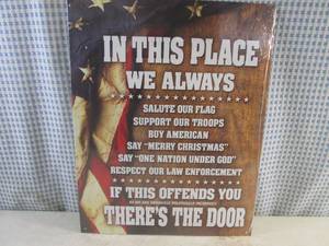 lot 202 image: (EC1) In This Place We Always... Tin Sign 16 x 12 12 New In Wrap