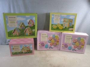 lot 211 image: (F-0) 5 Assorted Easter Cookie Kits Past Date