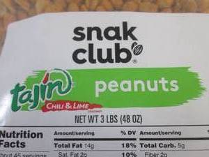 lot 237 image: (BR3) 3 Pound Bag of Tajin Chili & Lime Peanuts Best by March 2024