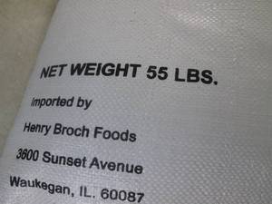 lot 243 image: (C-2) 55 Pound Bag of Thai Jasmine Rice Best by Jan 2024